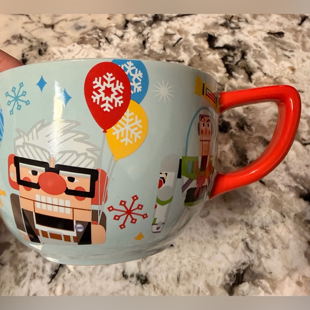 ✨Disney Pixar Holiday Mug – Monsters Inc, Toy Story, Up, and WALL·E✨
